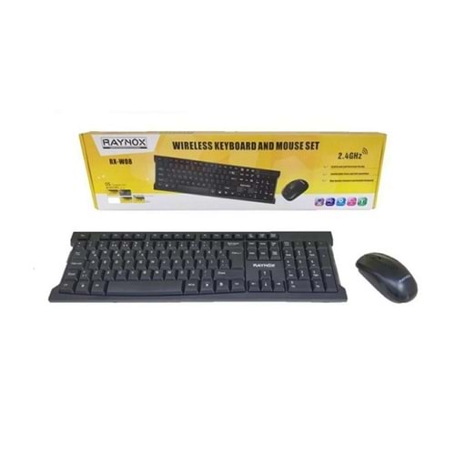 Raynox RX-W09 Kablosuz Klavye Mouse Set